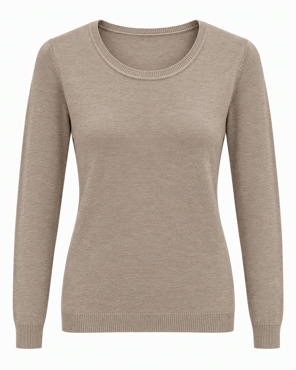 Maglia basic girocollo vestibilità morbida