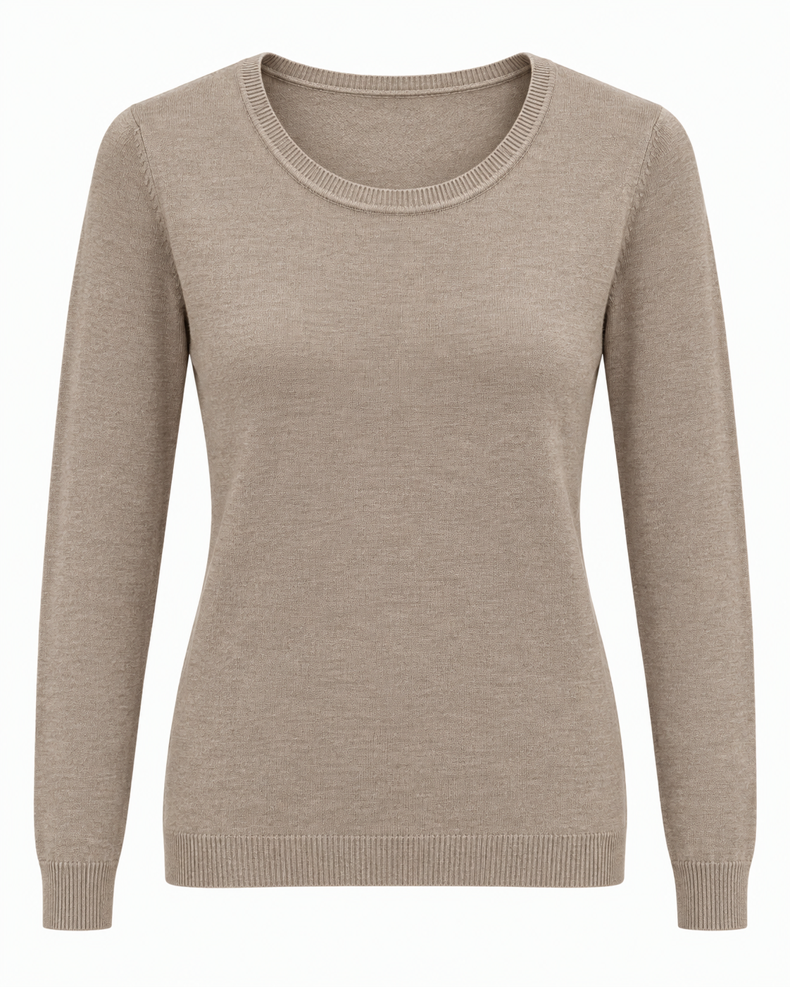Maglia basic girocollo vestibilità morbida