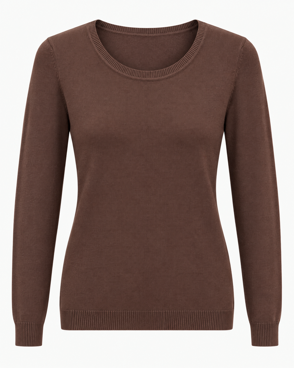 Maglia basic girocollo vestibilità morbida