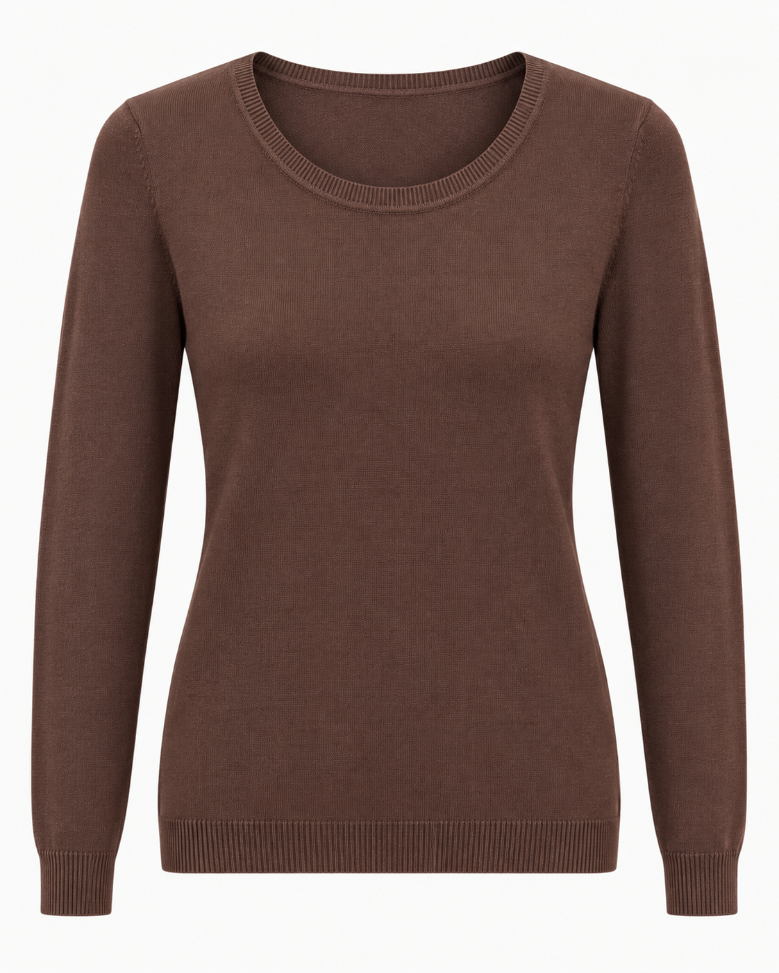 Maglia basic girocollo vestibilità morbida