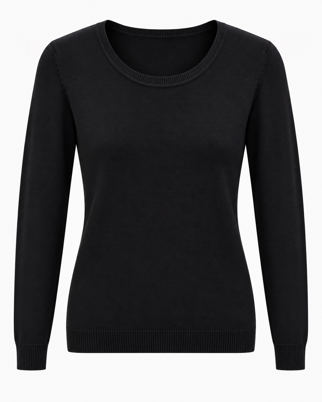Maglia basic girocollo vestibilità morbida