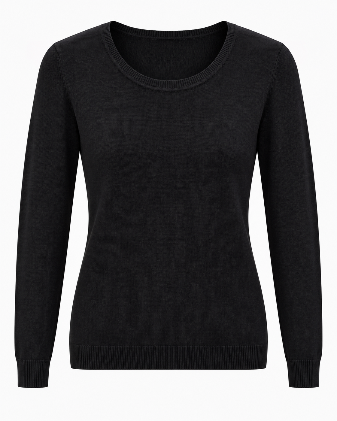 Maglia basic girocollo vestibilità morbida