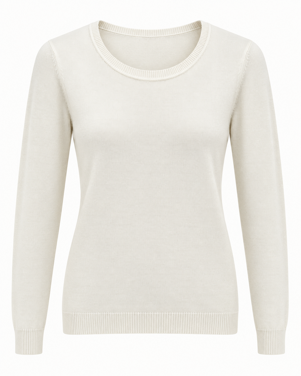 Maglia basic girocollo vestibilità morbida