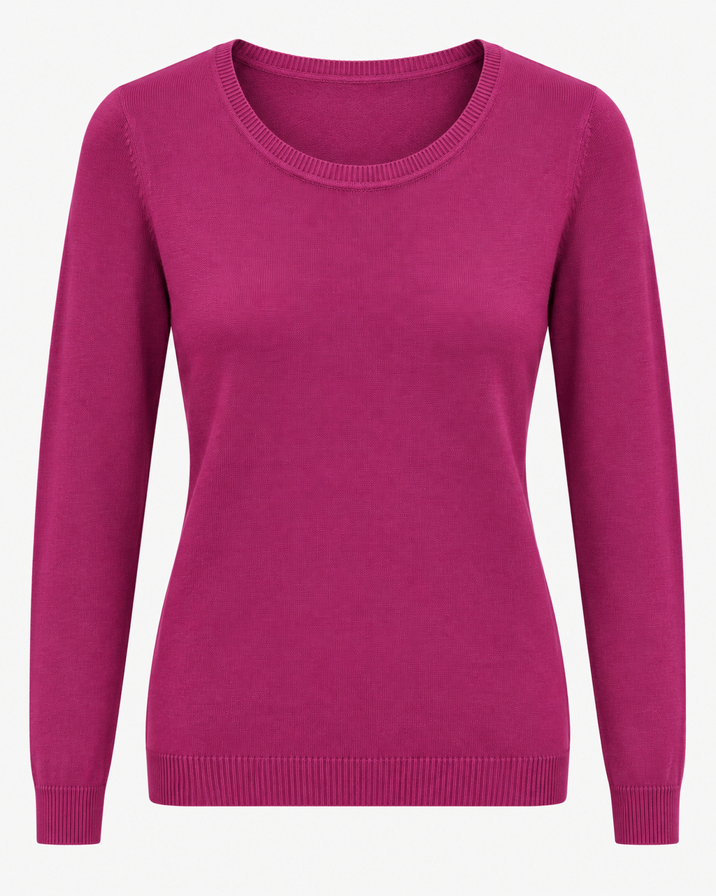 Maglia basic girocollo vestibilità morbida