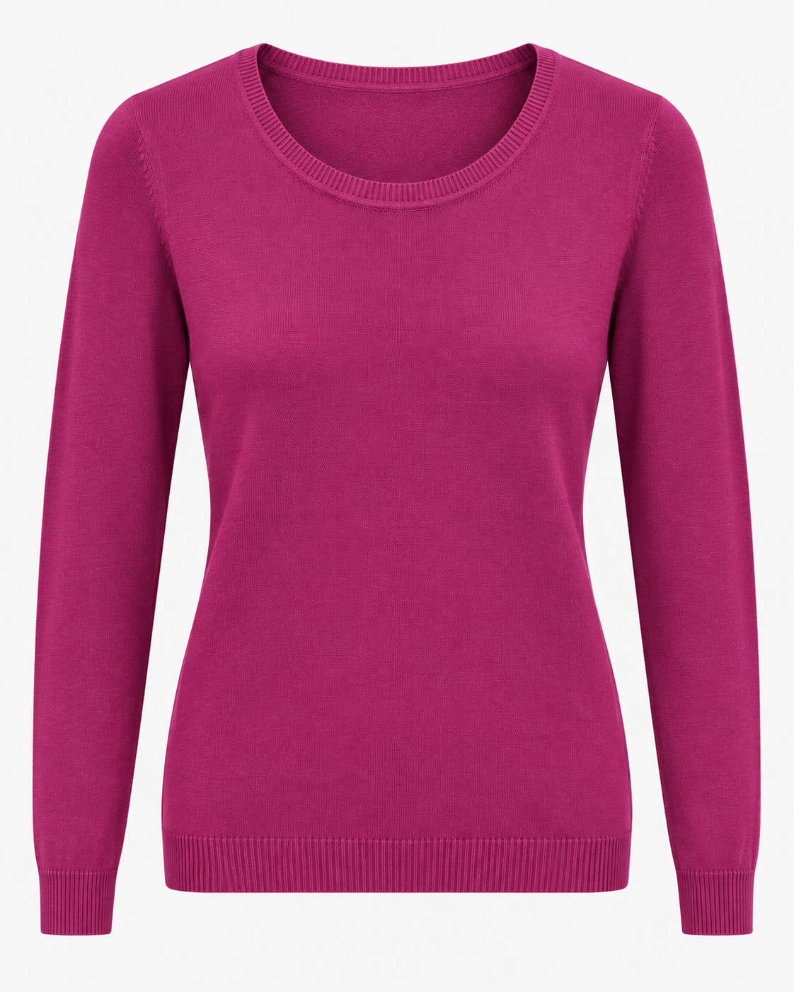 Maglia basic girocollo vestibilità morbida