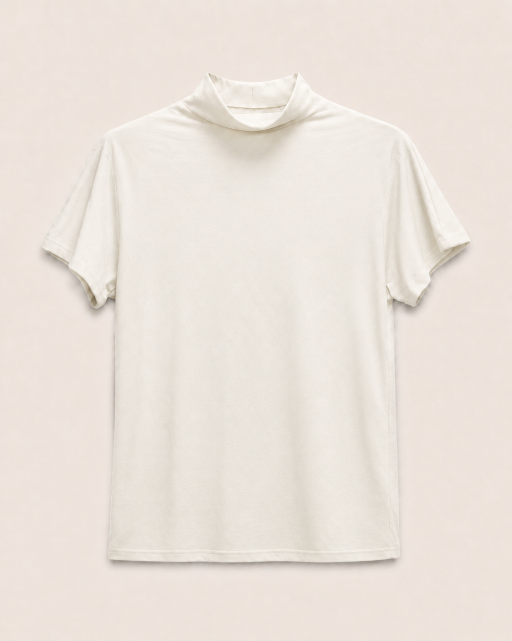 Maglia basic dolcevita manica corta