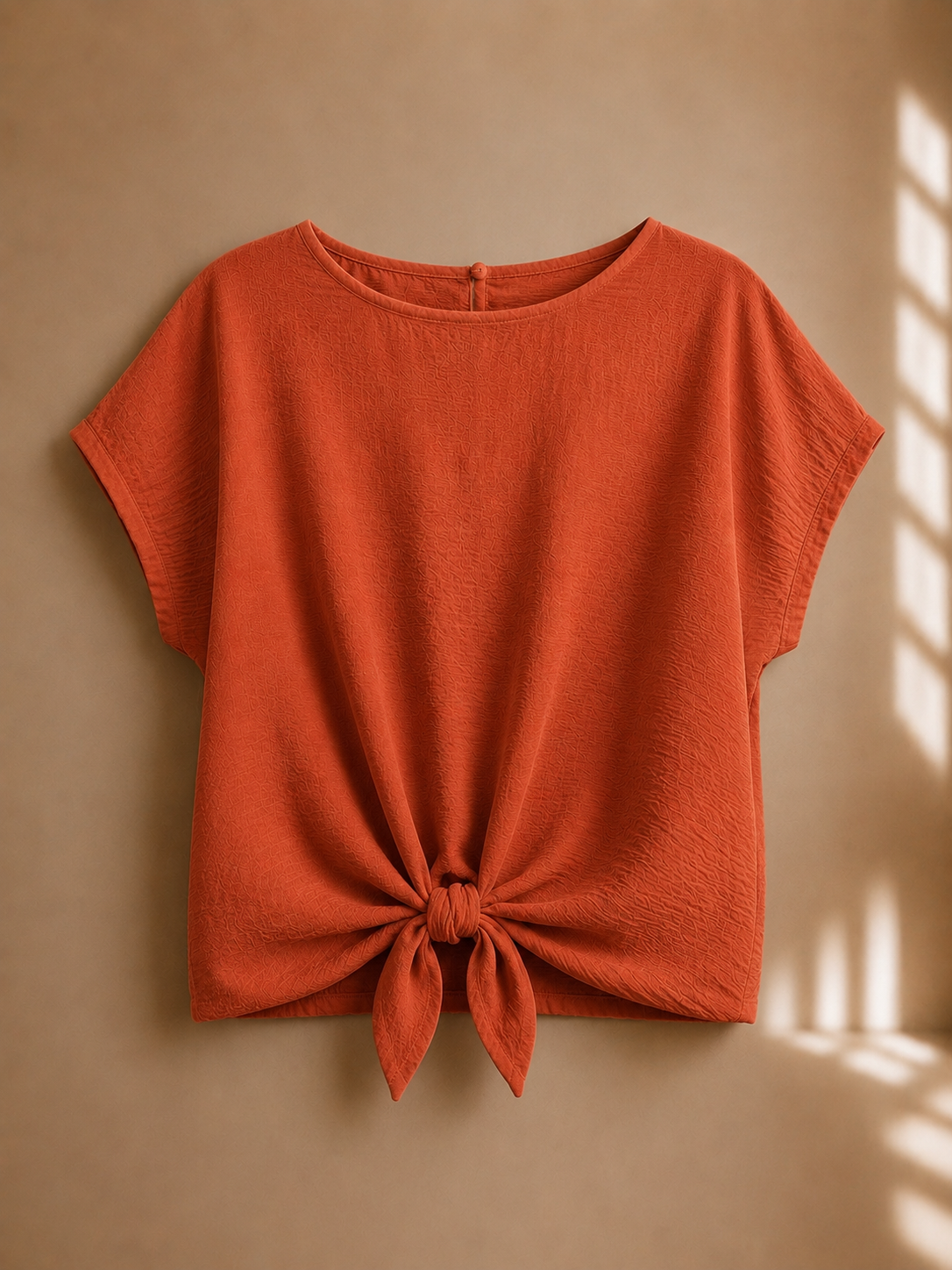 Blusa con nodo frontale
