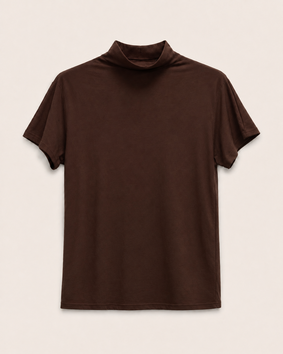 Maglia basic dolcevita manica corta
