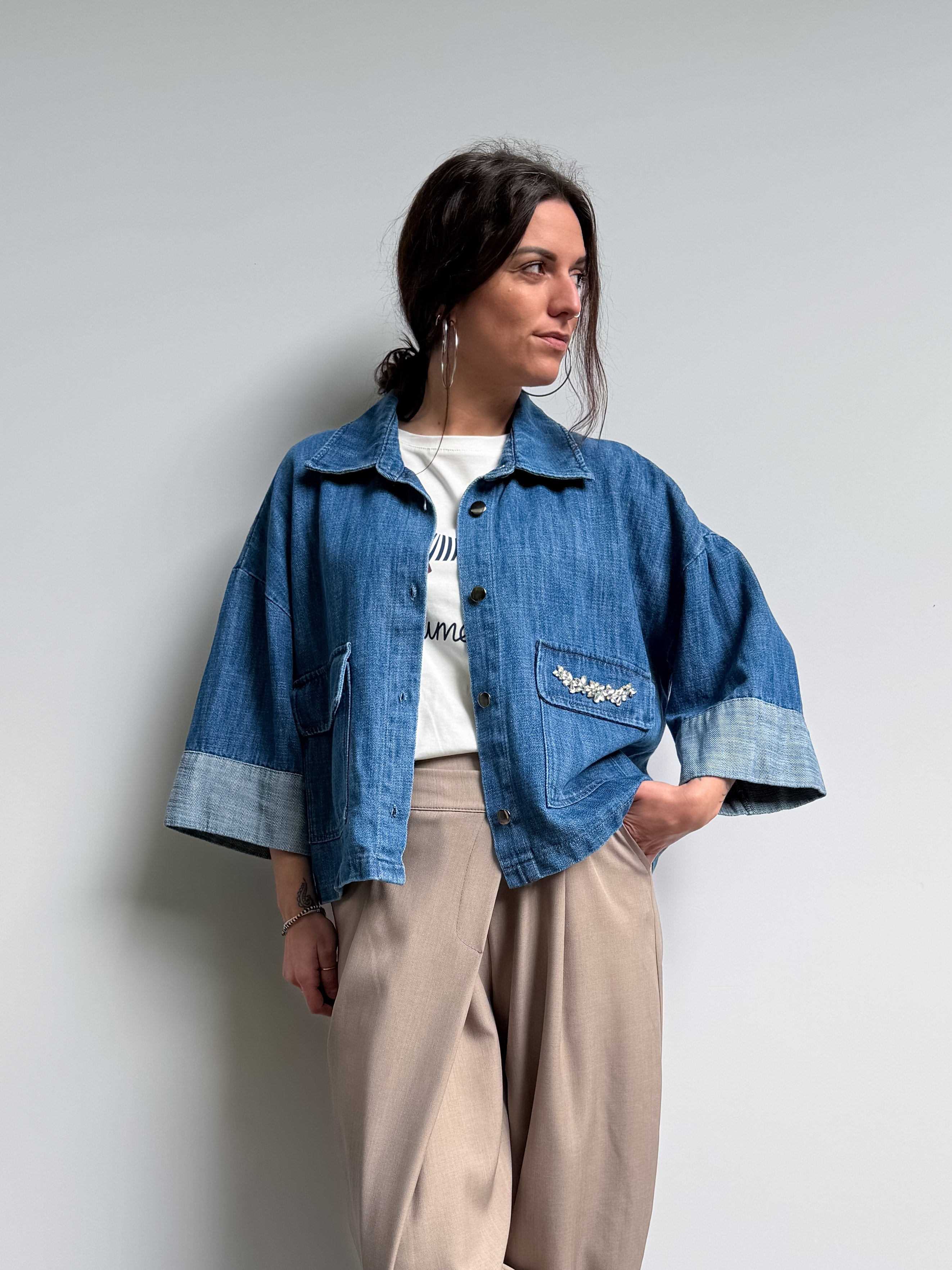 Camicia over in jeans