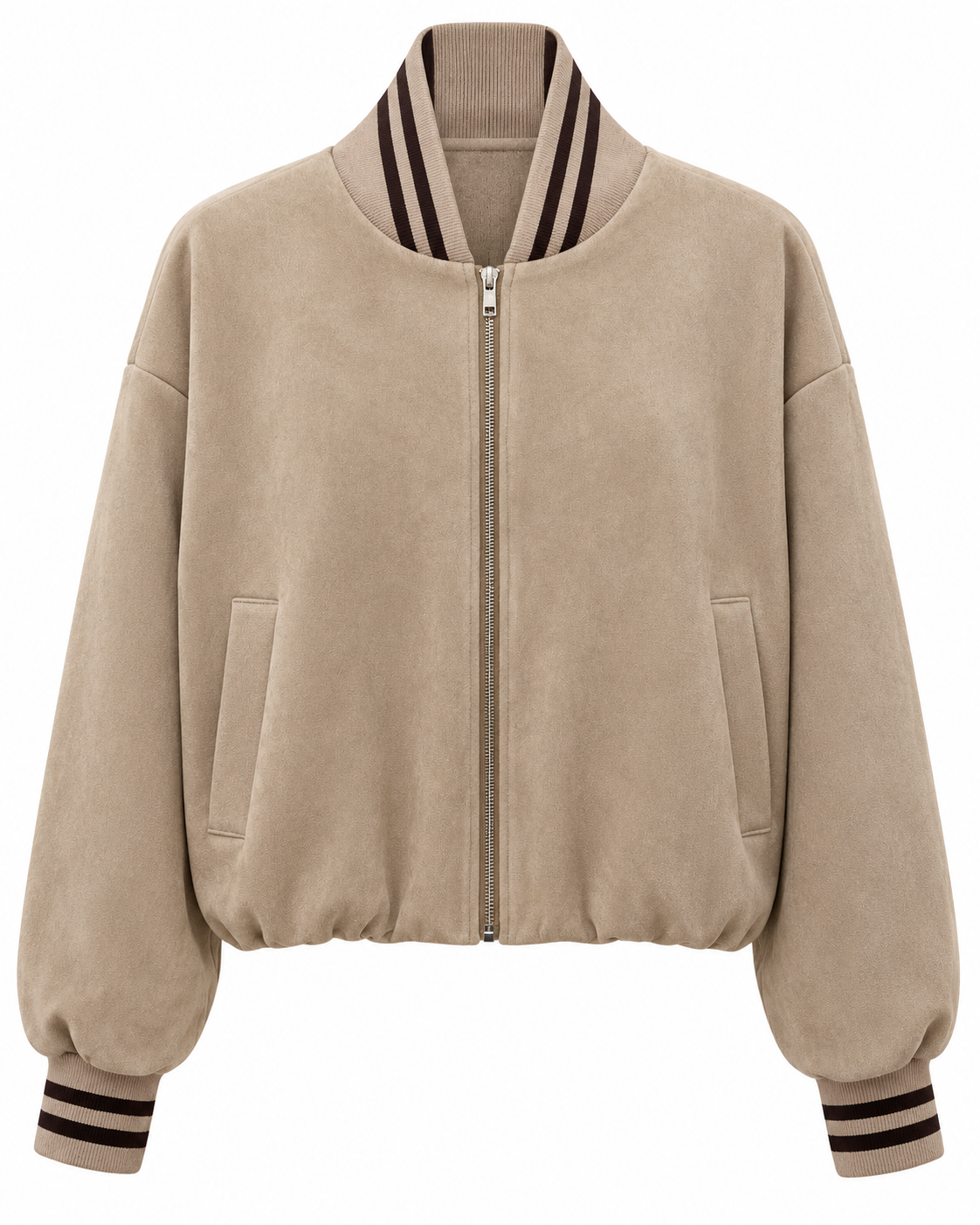 Bomber effetto suede