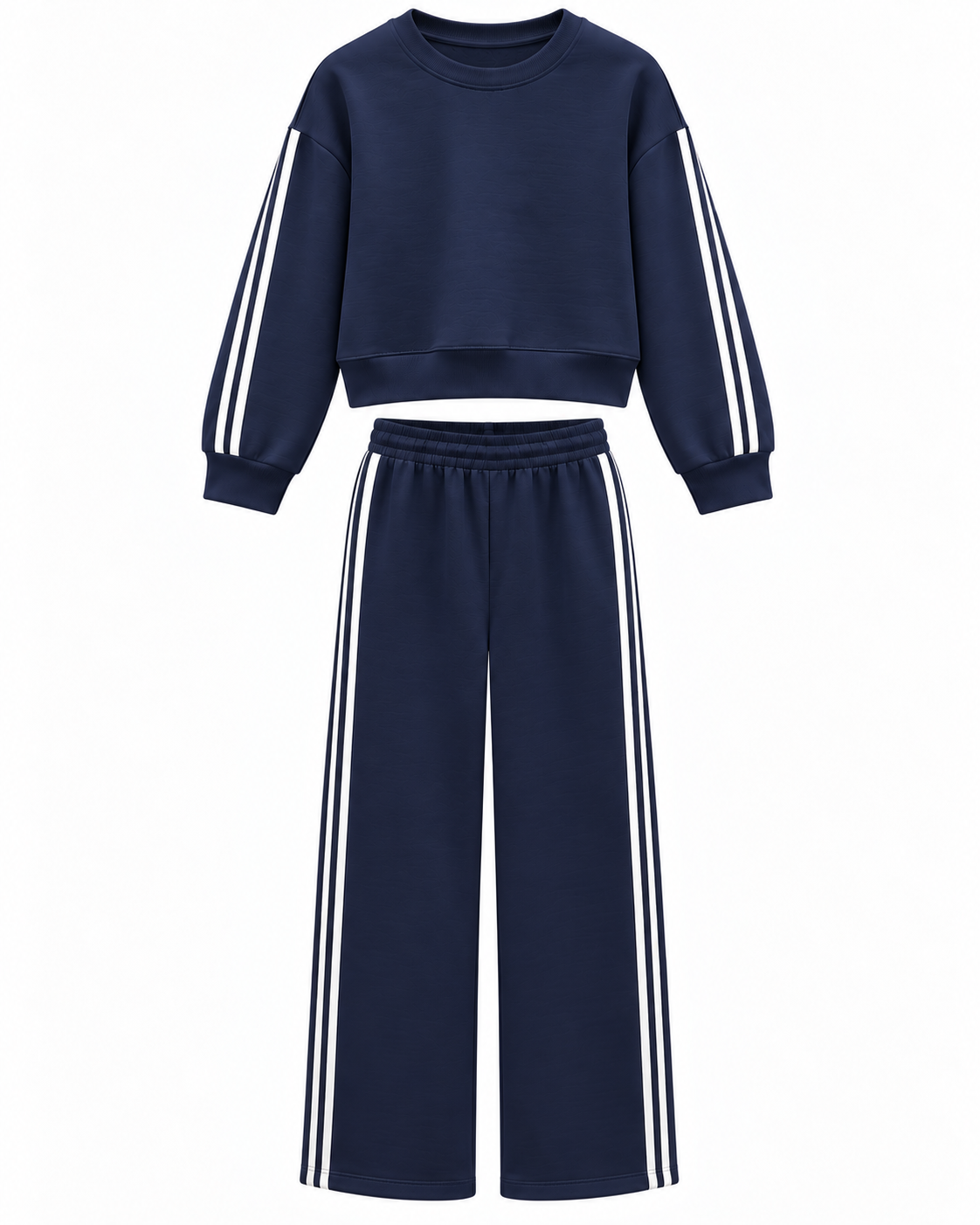 Completo donna sportivo con bande laterali