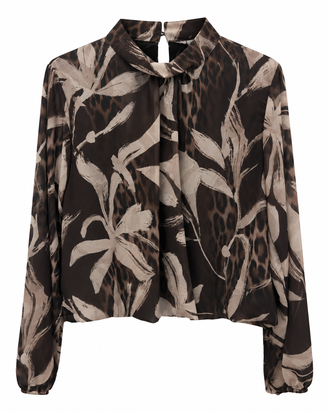 Blusa cropped in fantasia