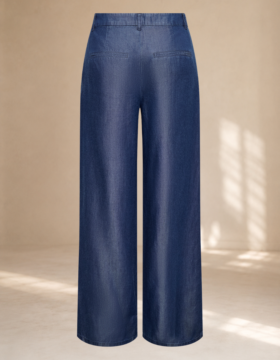 Pantaloni a palazzo in simil jeans