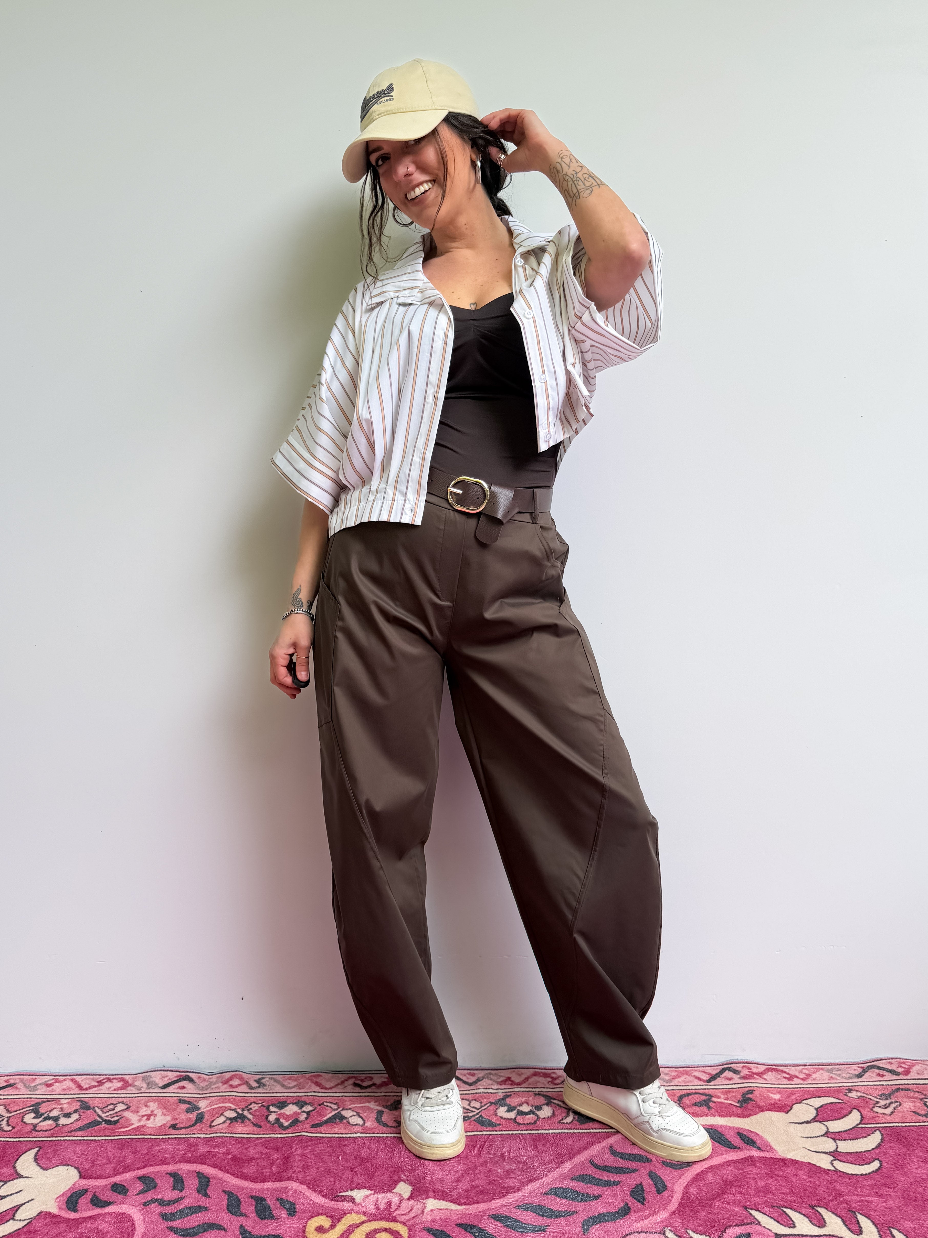 Camicia crop mezze maniche