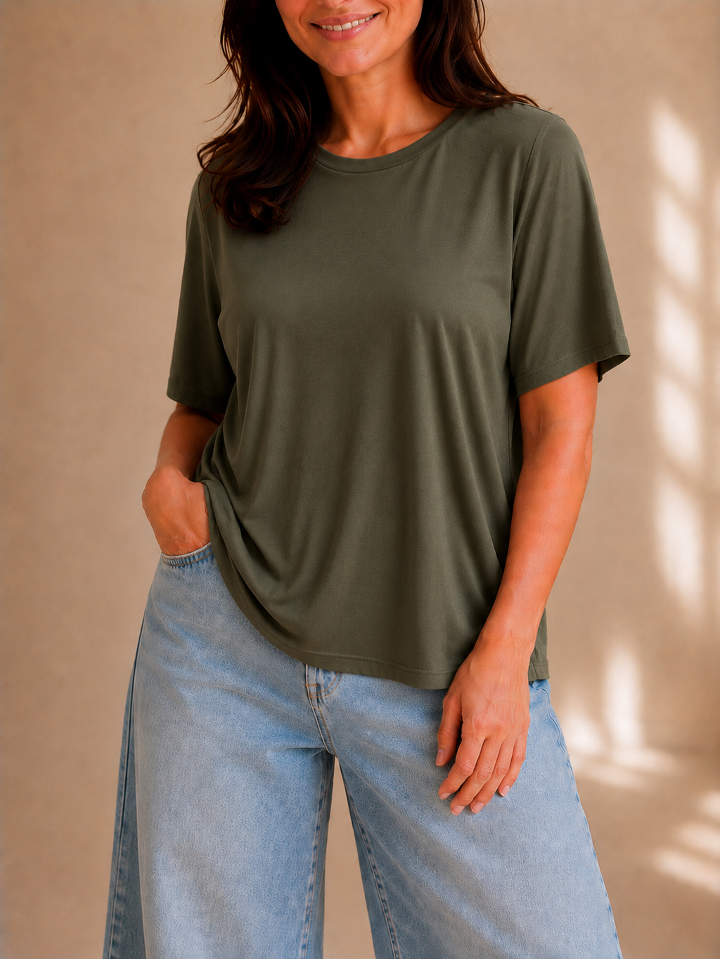 T-shirt basic soft oversize