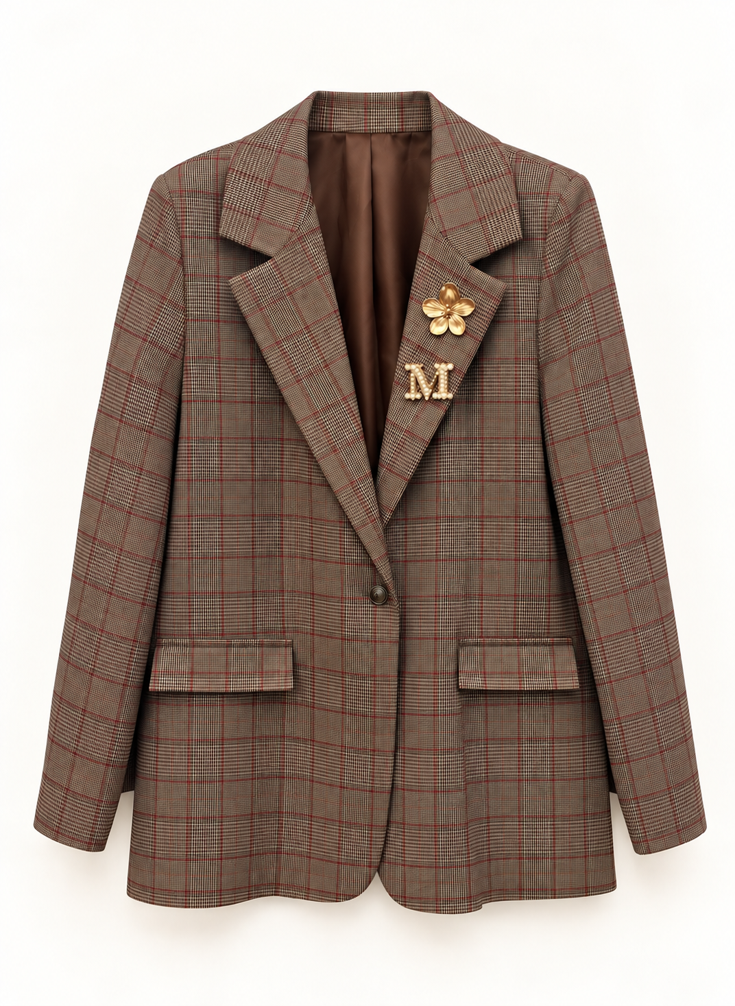Blazer oversize fantasia check
