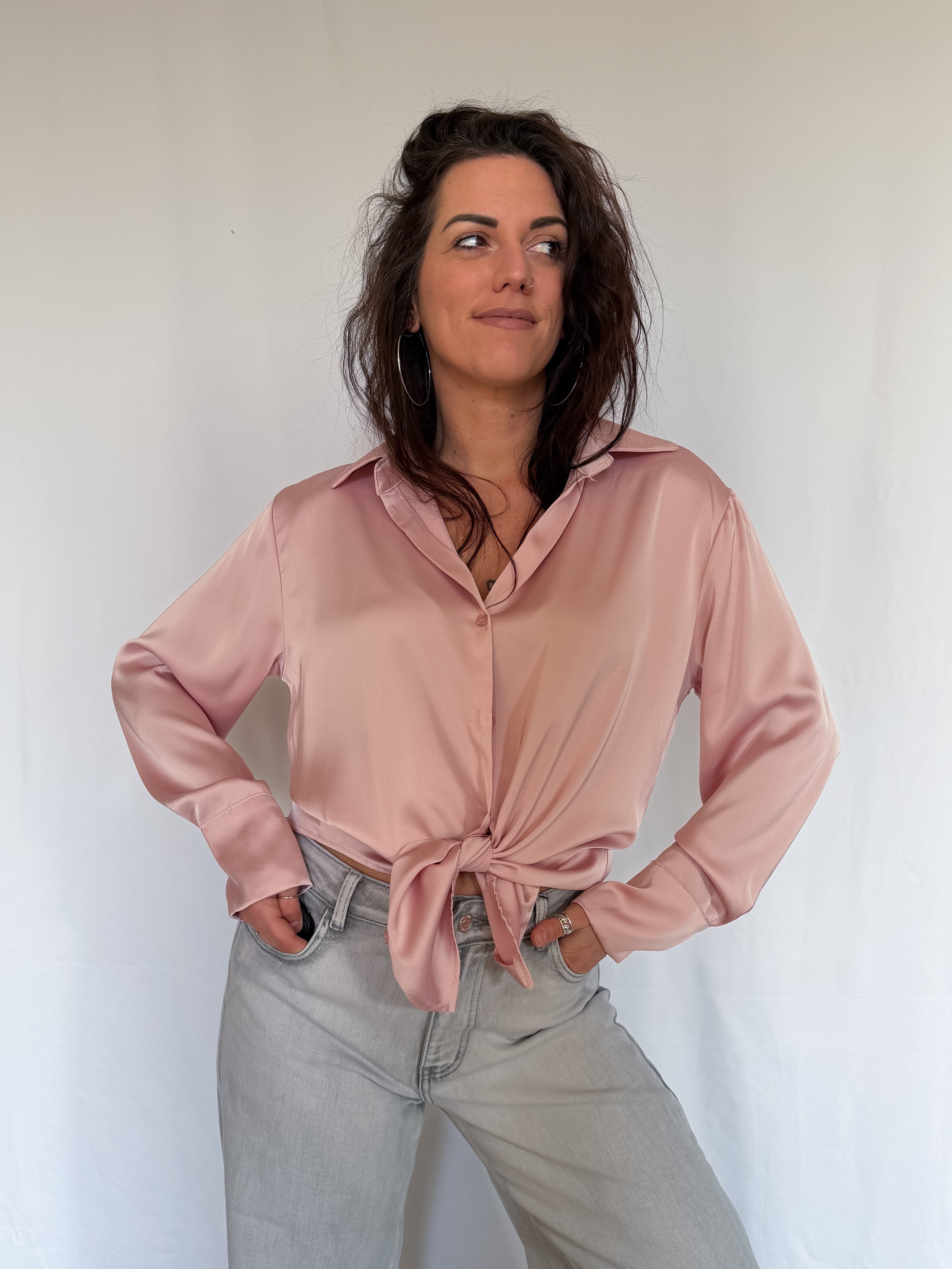 Camicia in satin