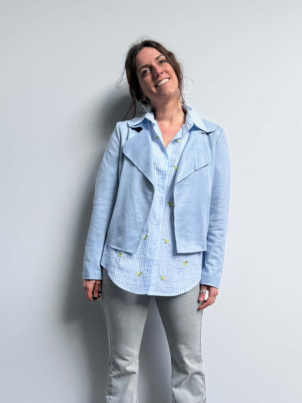 Coprispalle in suede