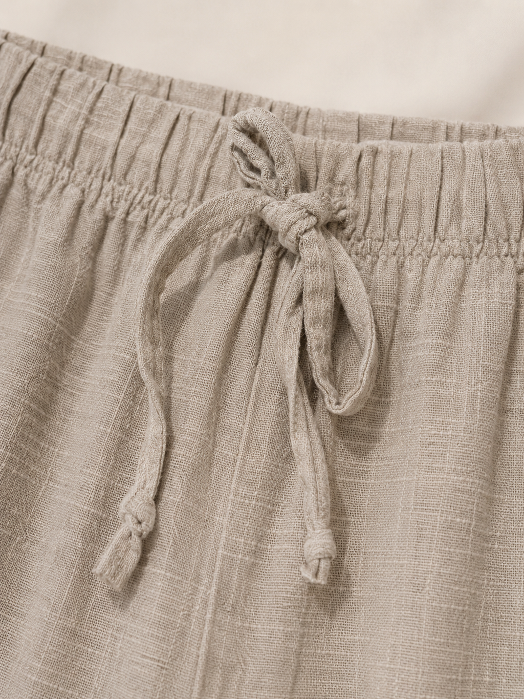Pantalone palazzo effetto lino