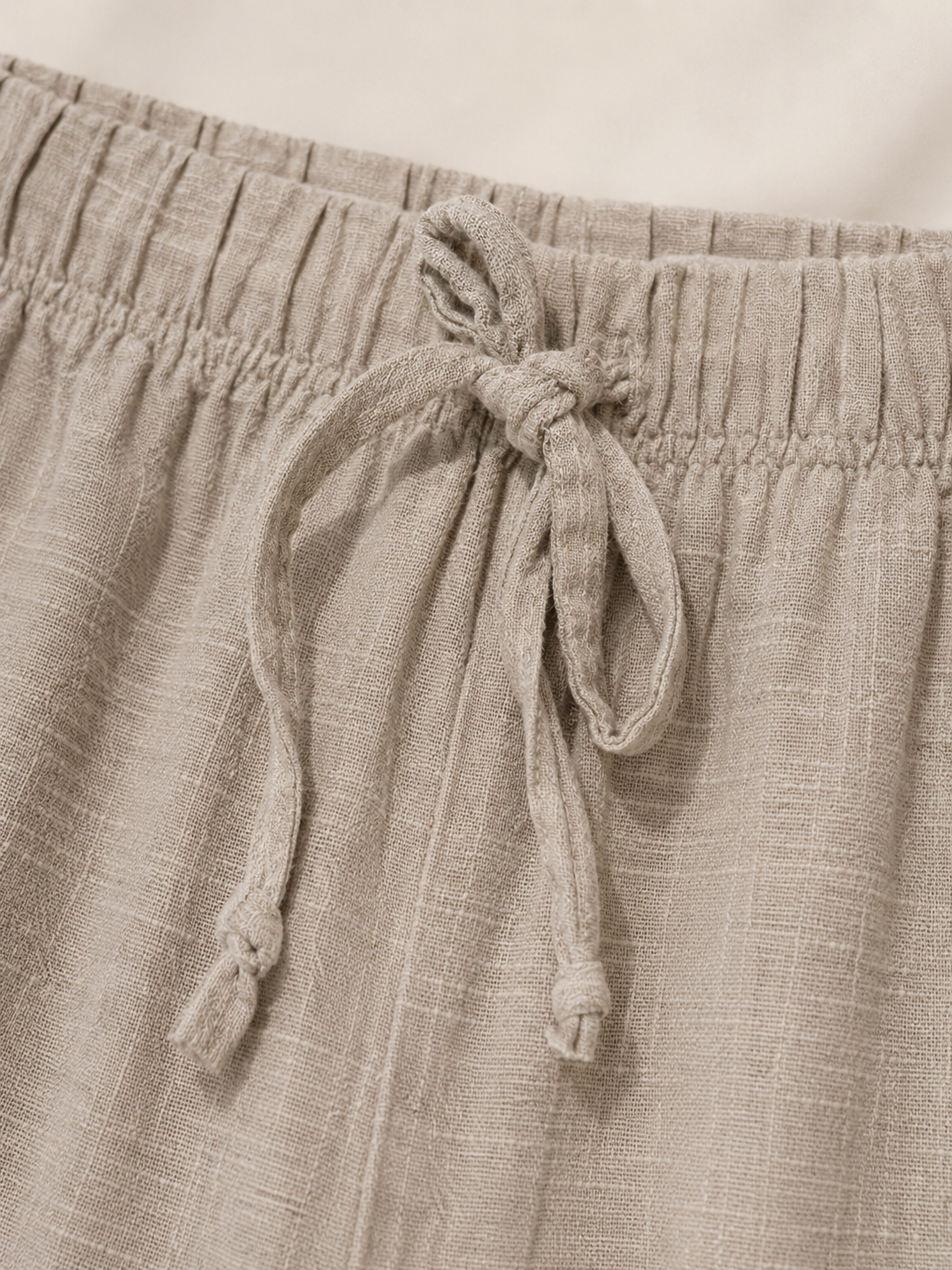 Pantalone palazzo effetto lino