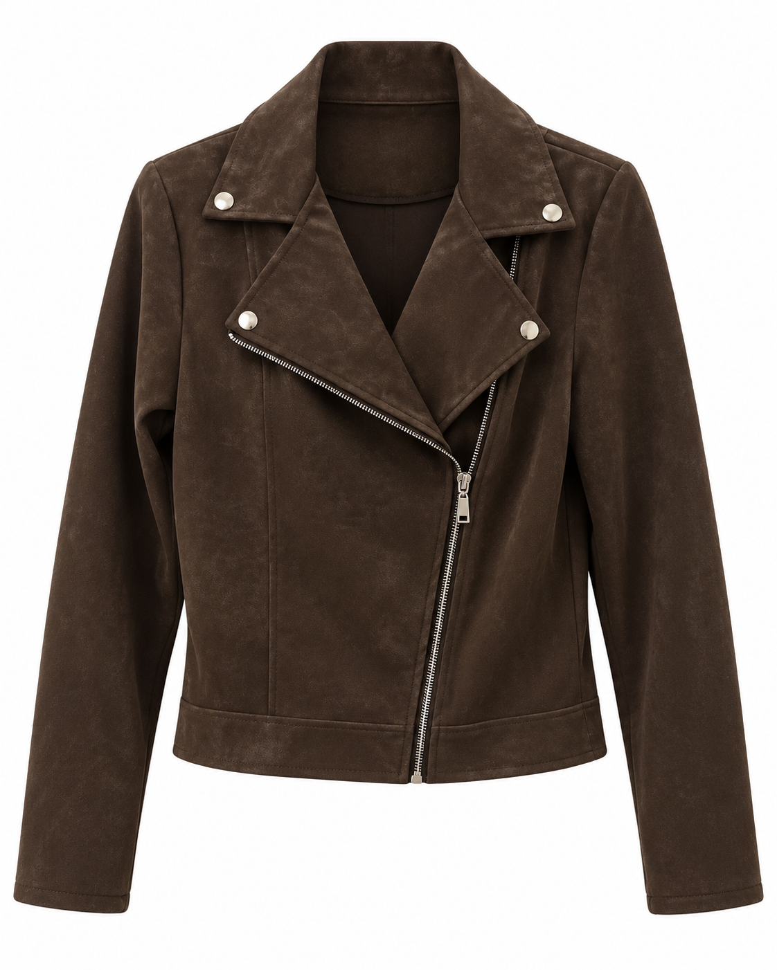 Giacca biker in ecopelle effetto stone washed