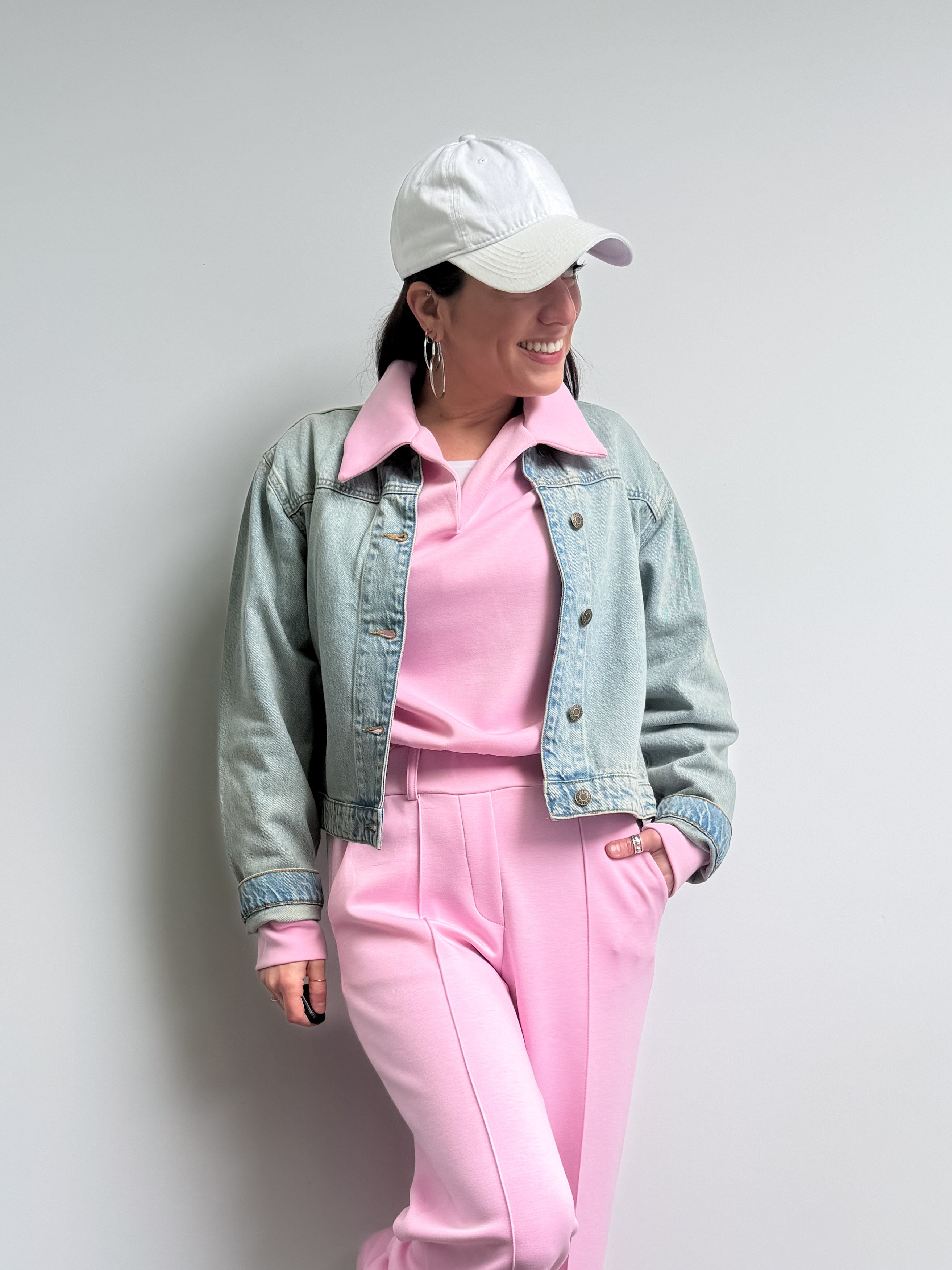 Giubbino in jeans cropped