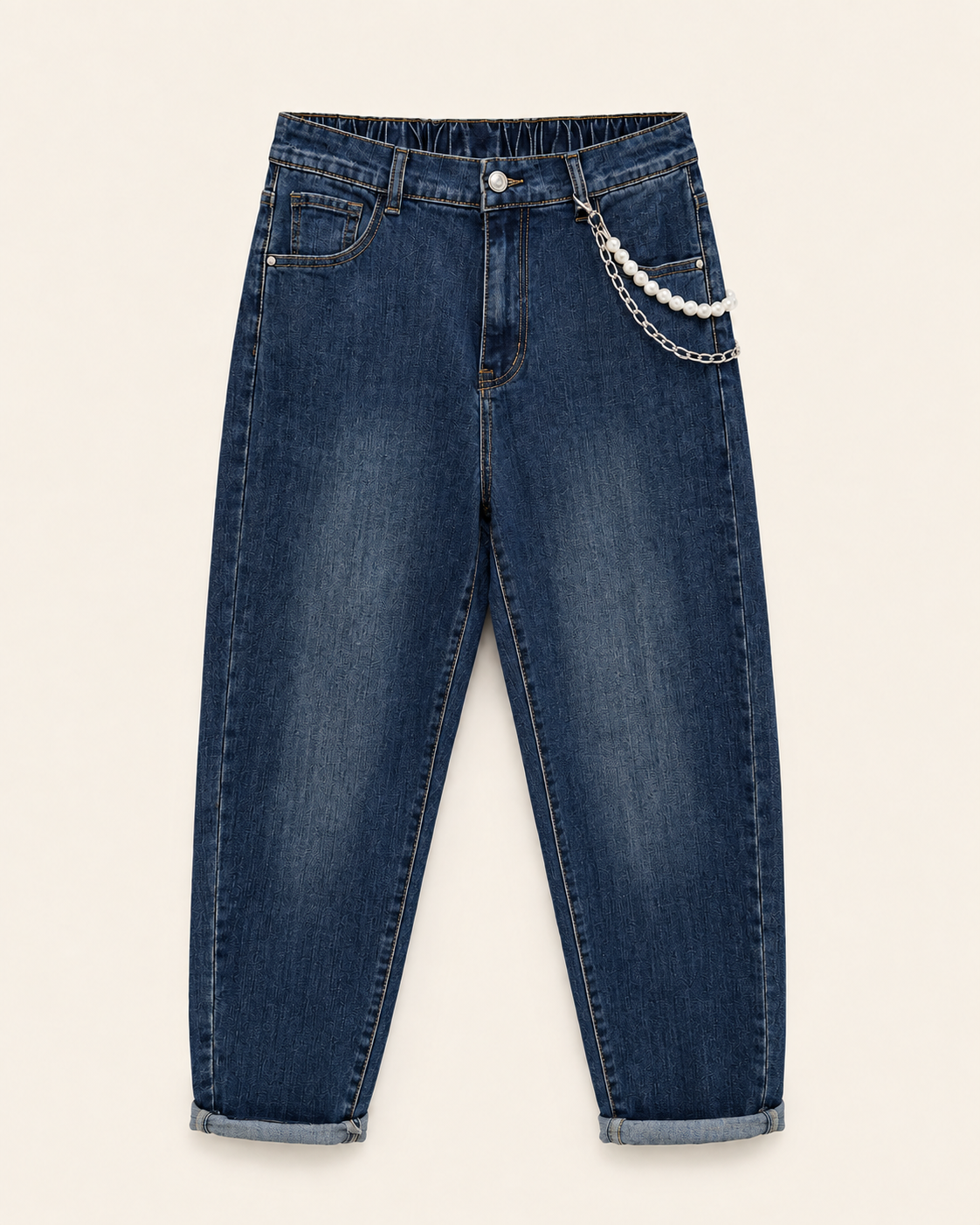 Jeans boy-friend elasticizzato