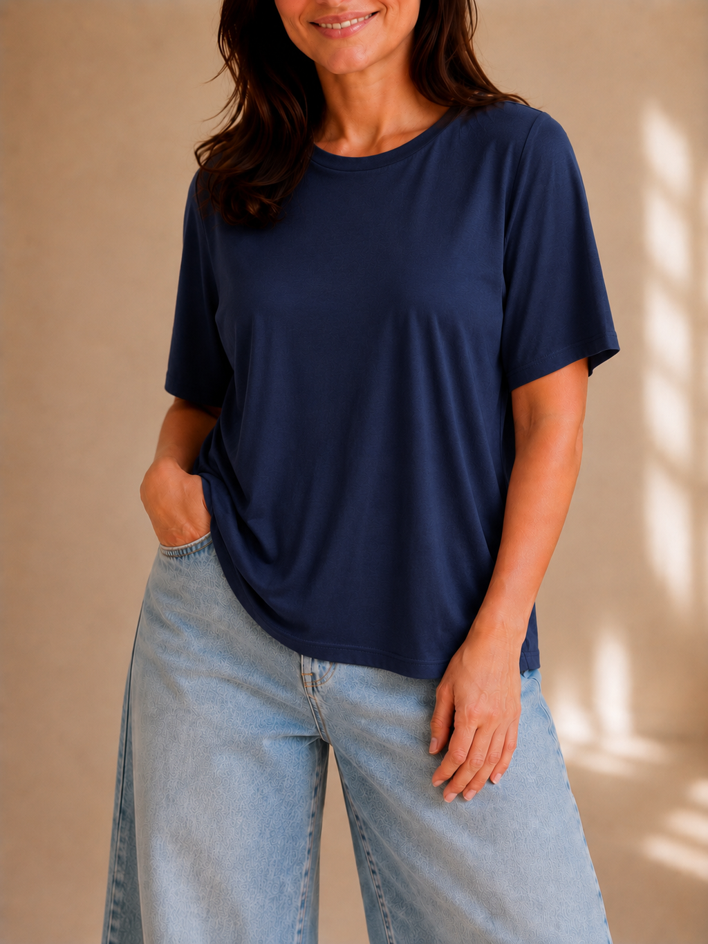 T-shirt basic soft oversize