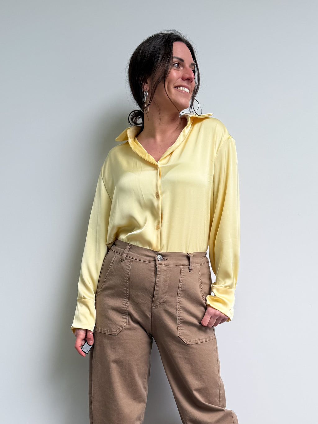 Camicia in satin