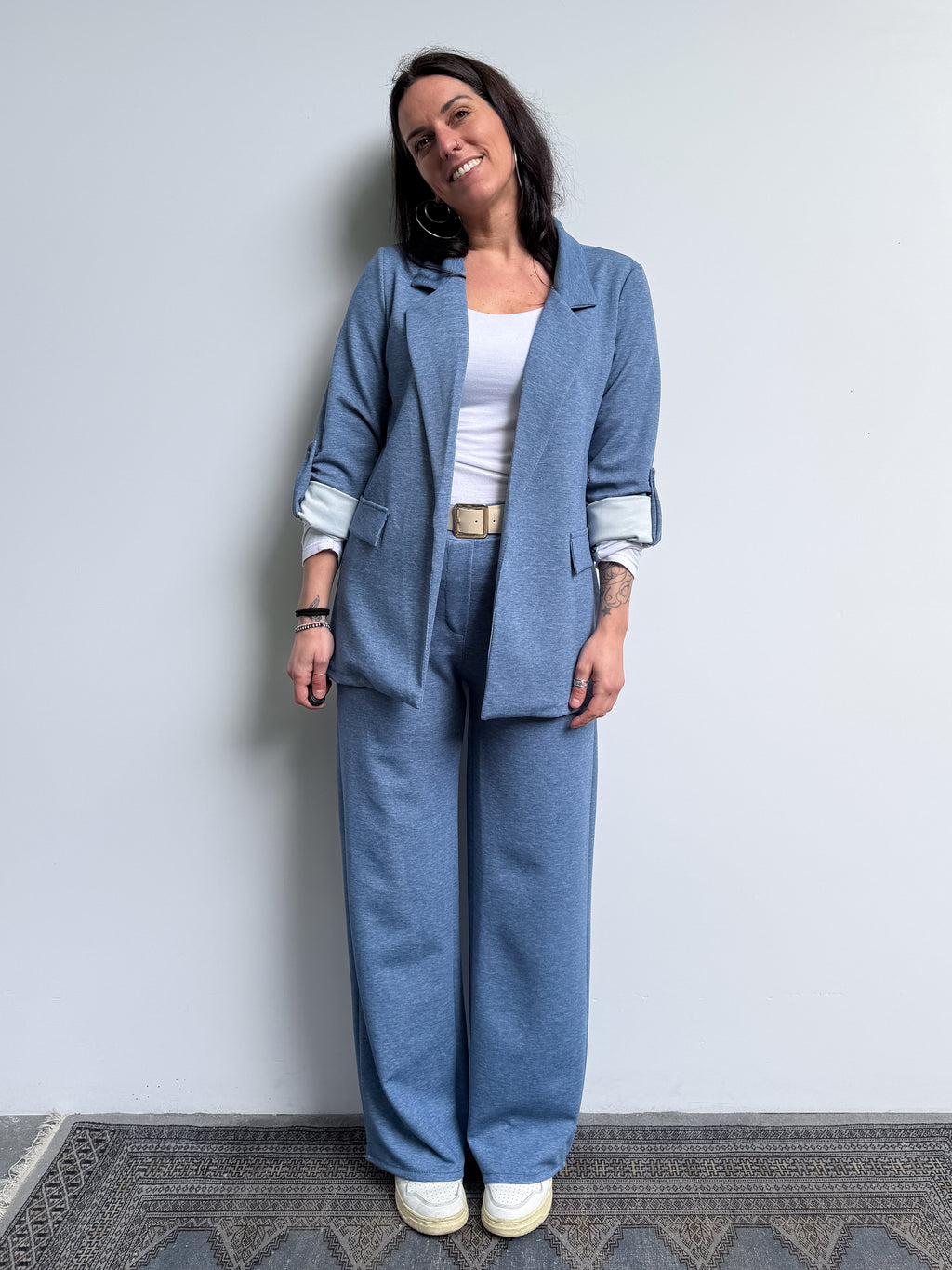 Giacca aperta a costine