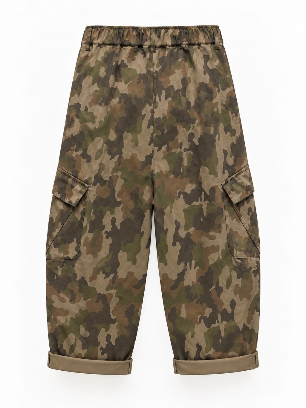 Pantalone Cargo Camouflage con elastico