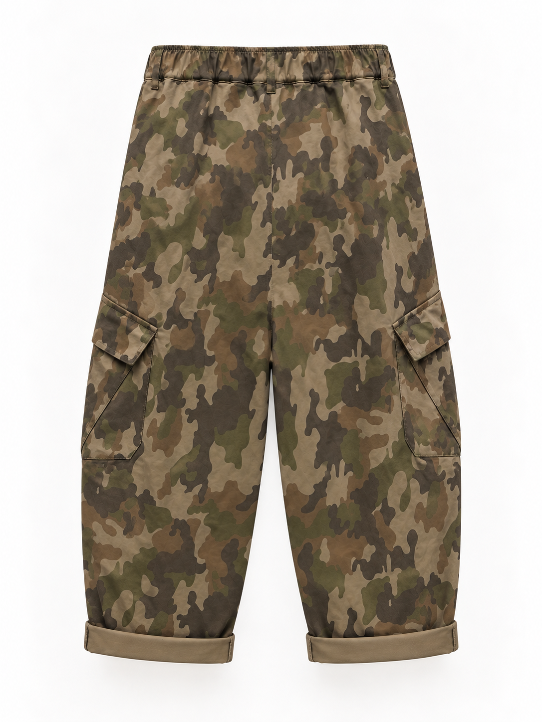 Pantalone Cargo Camouflage con elastico