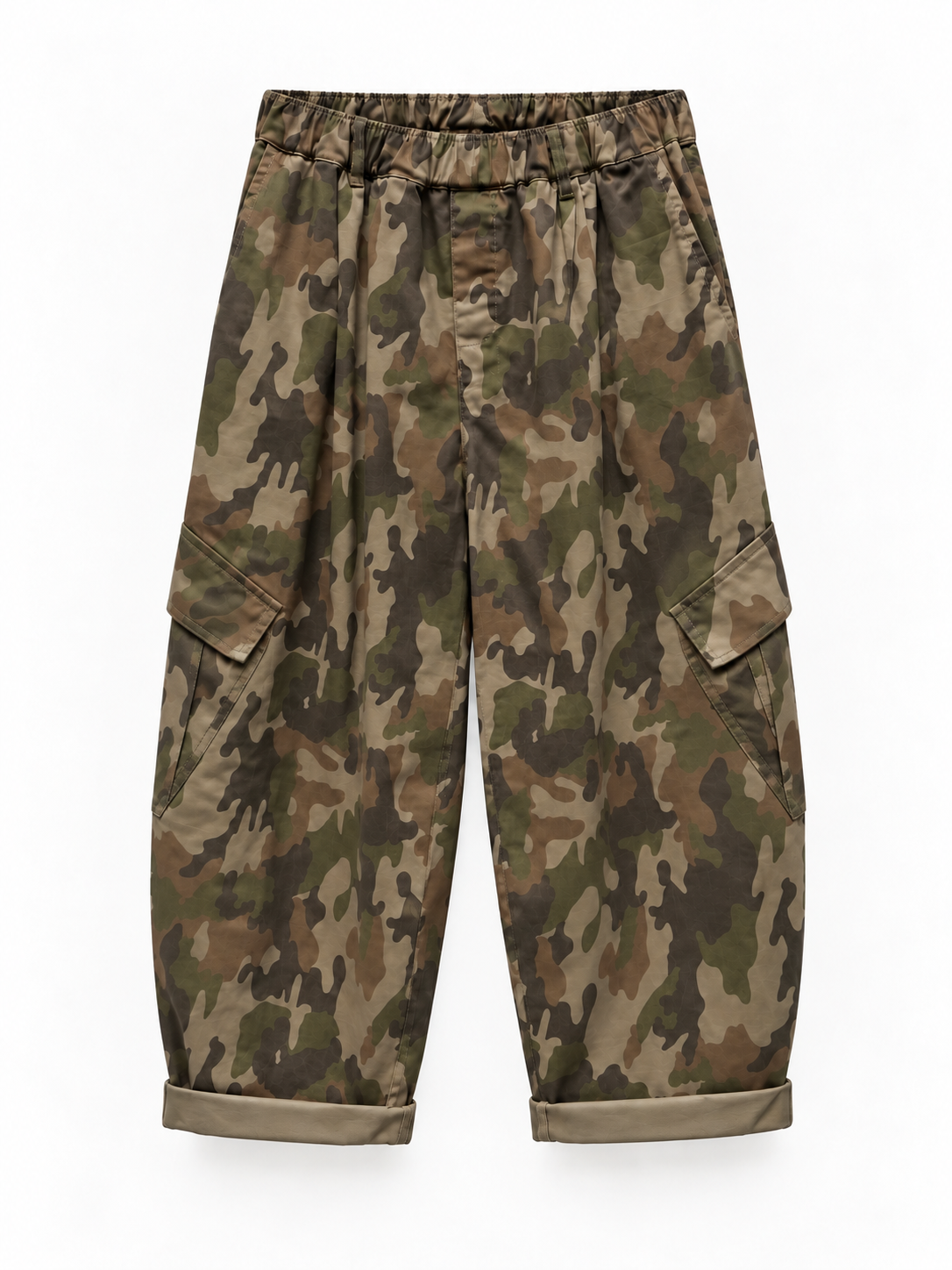 Pantalone Cargo Camouflage con elastico
