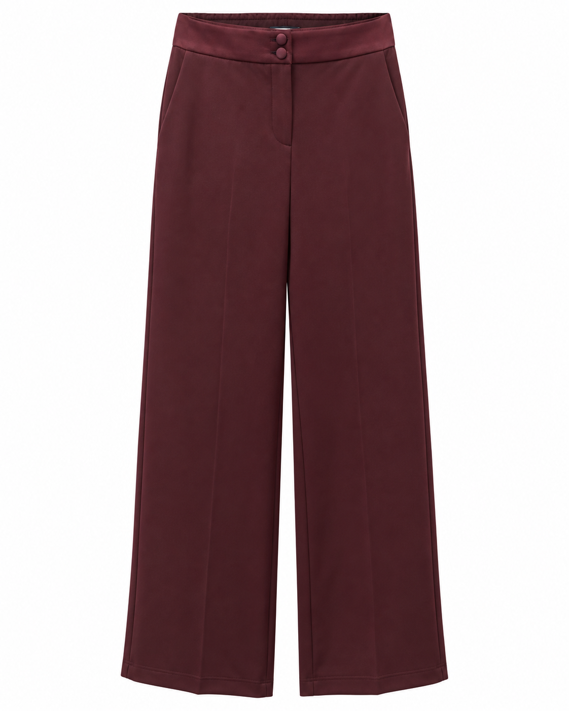 Pantalone elegante con profili in raso
