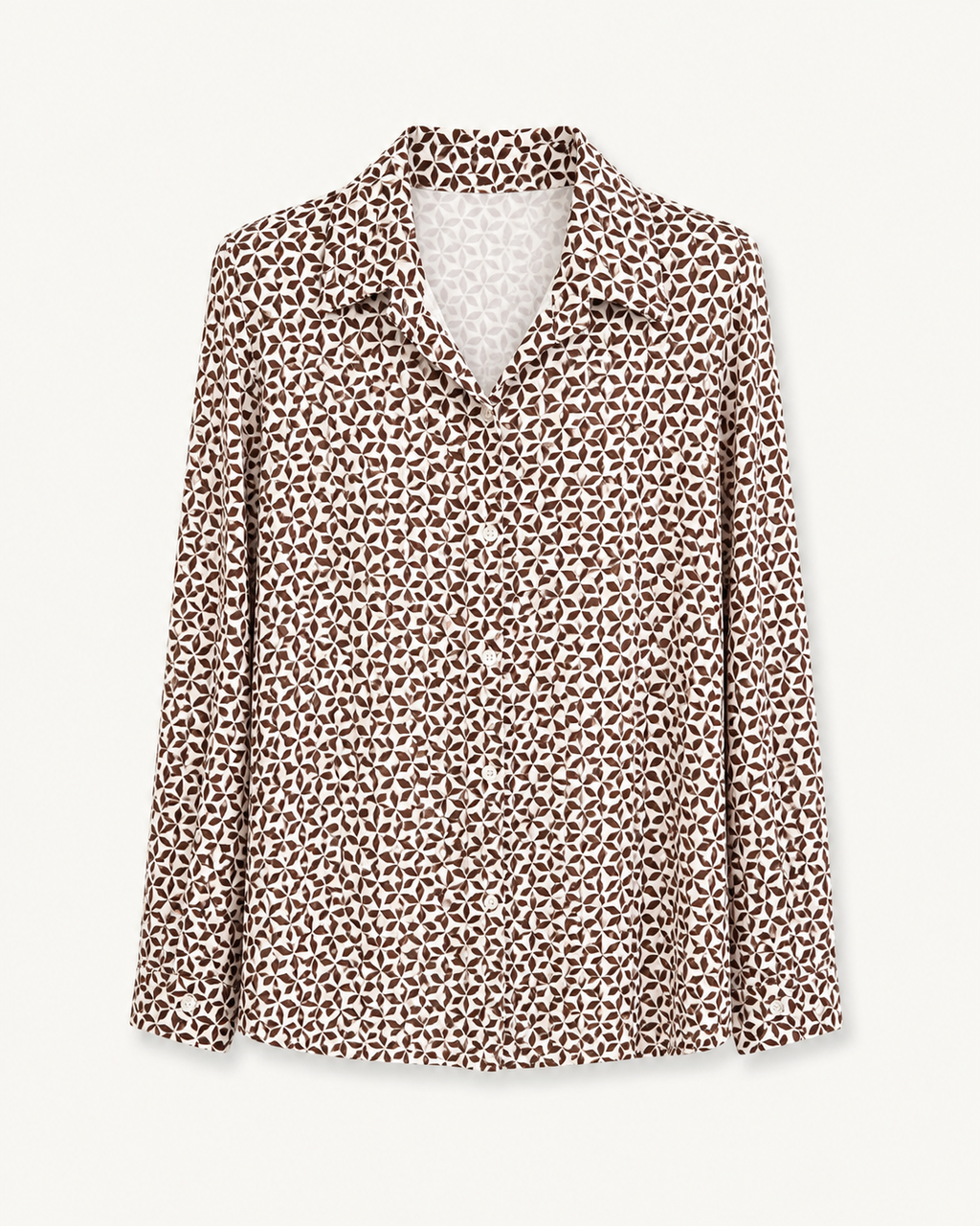Camicia elasticizzata in fantasia