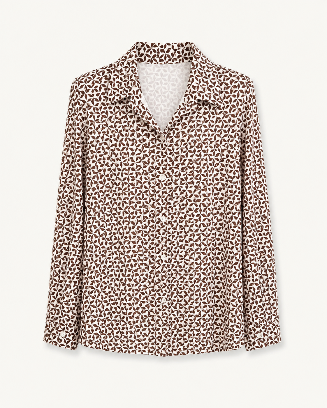 Camicia elasticizzata in fantasia