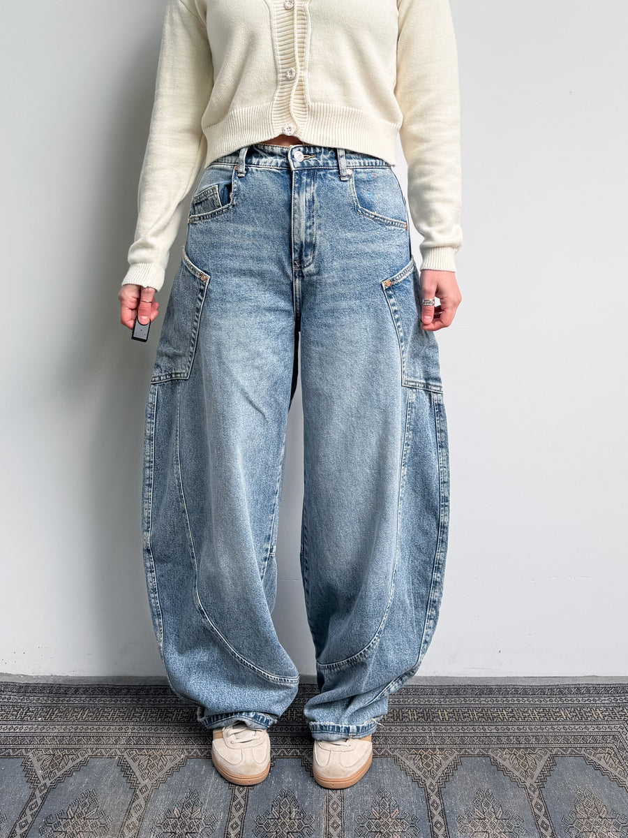 Jeans banana fit cargo
