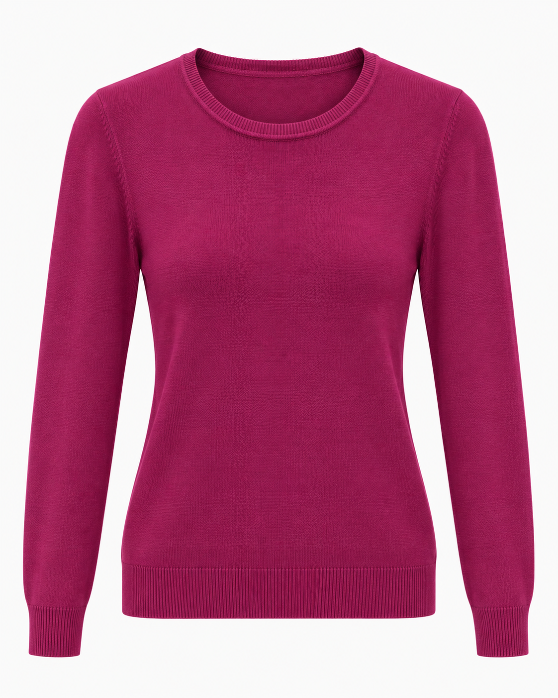 Maglia basic girocollo vestibilità slim