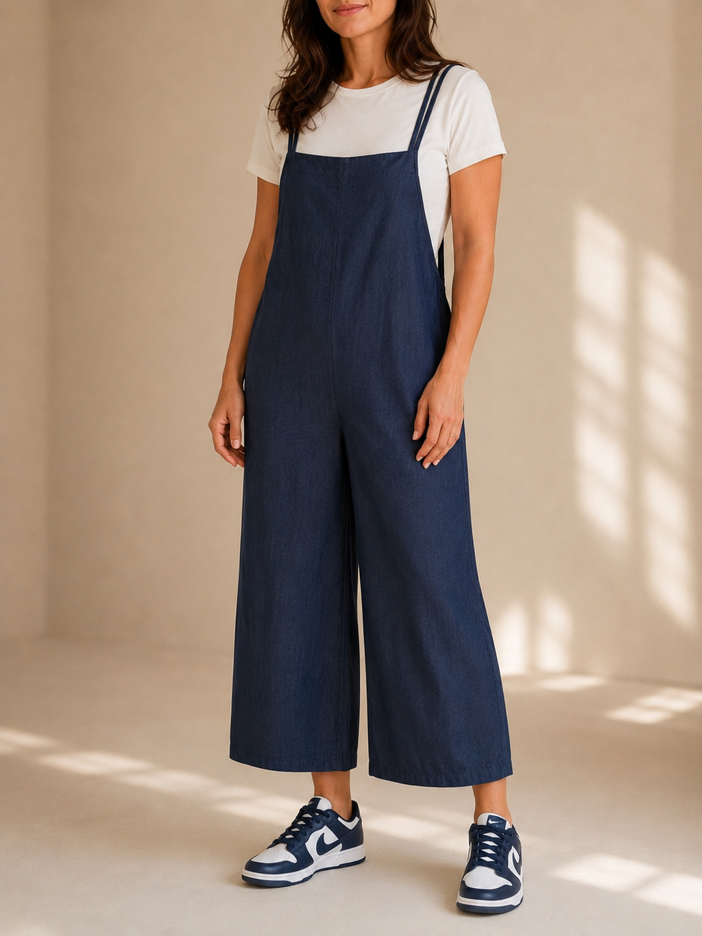 Salopette in denim morbido