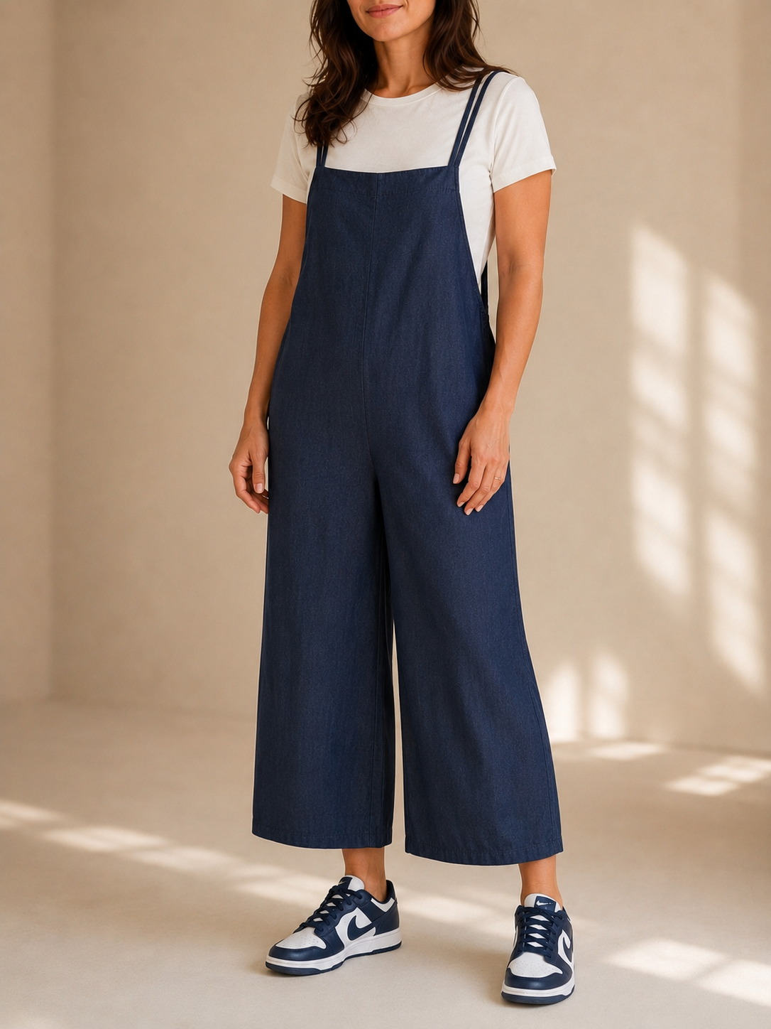 Salopette in denim morbido