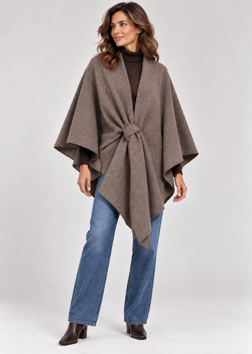 Mantella donna con passante frontale