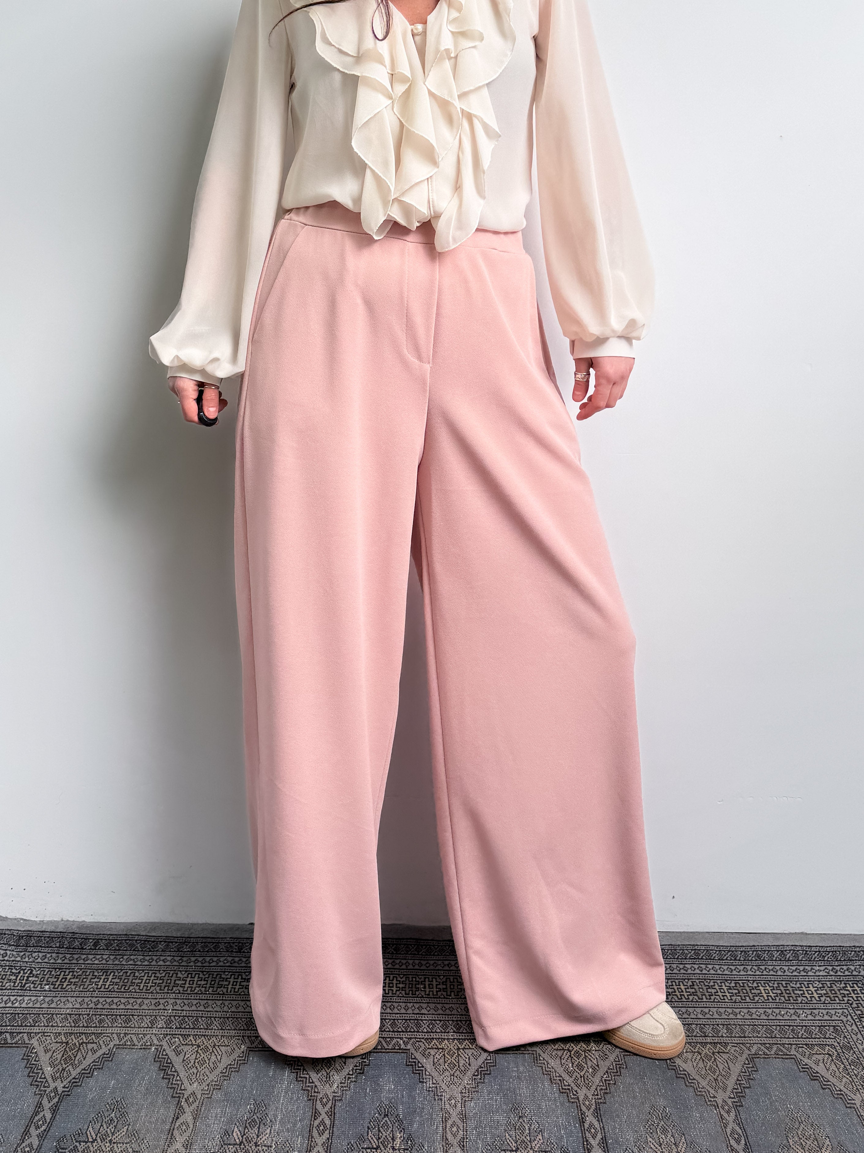 Pantalone a palazzo con elastico