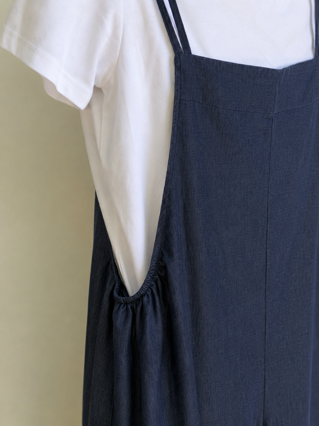 Salopette in denim morbido