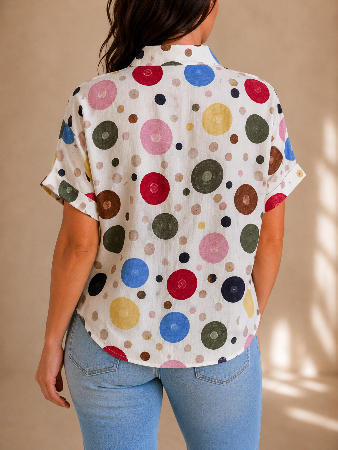 Camicia fantasia pois