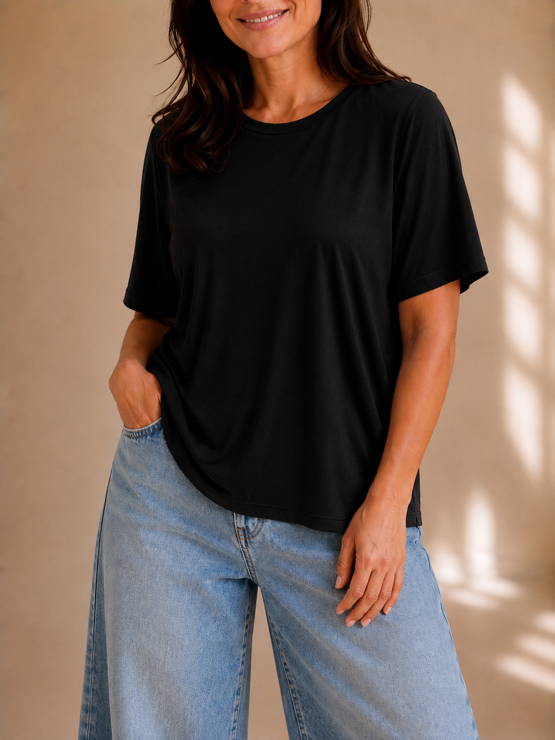 T-shirt basic soft oversize