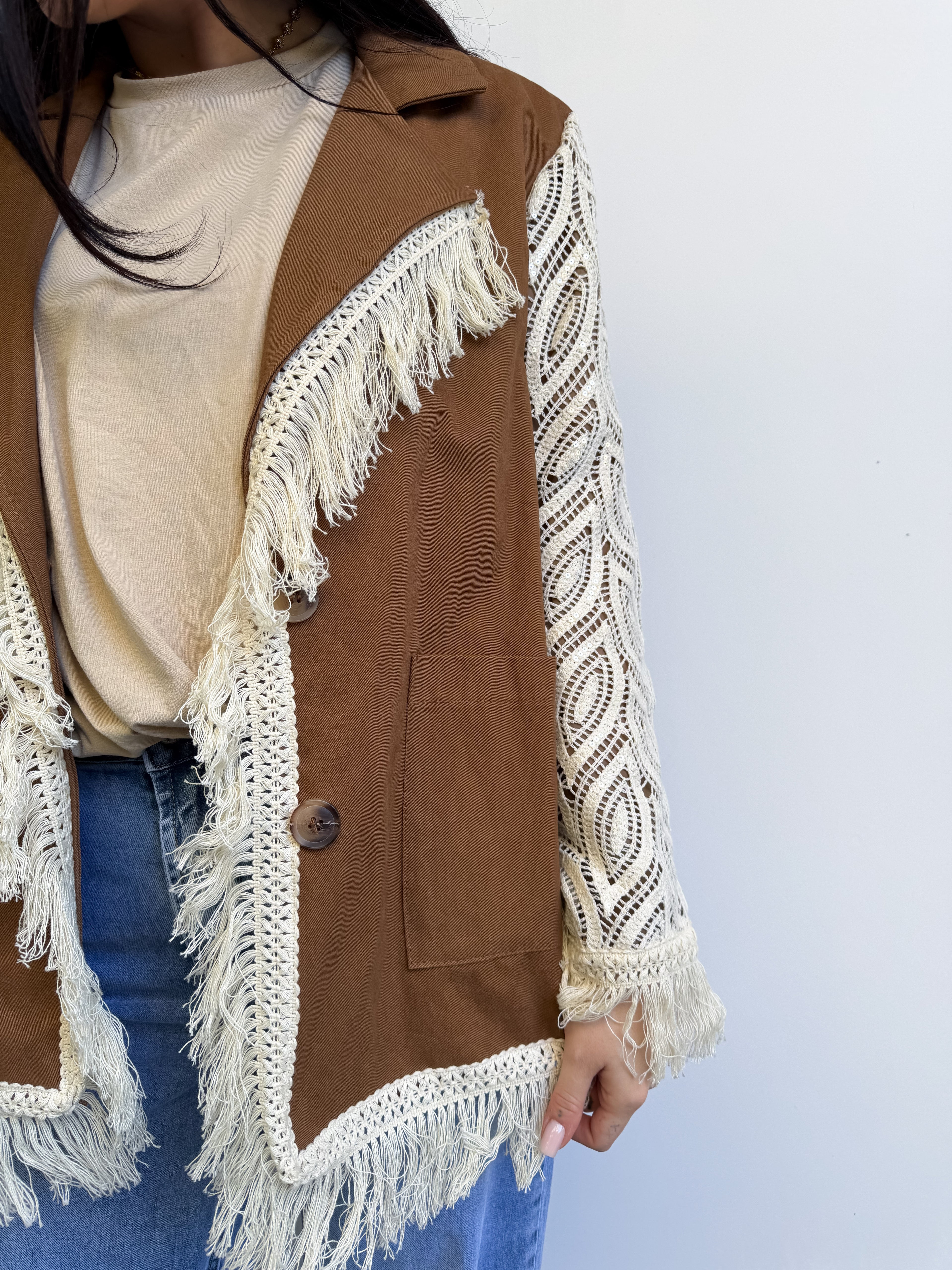 Giacca con frangie