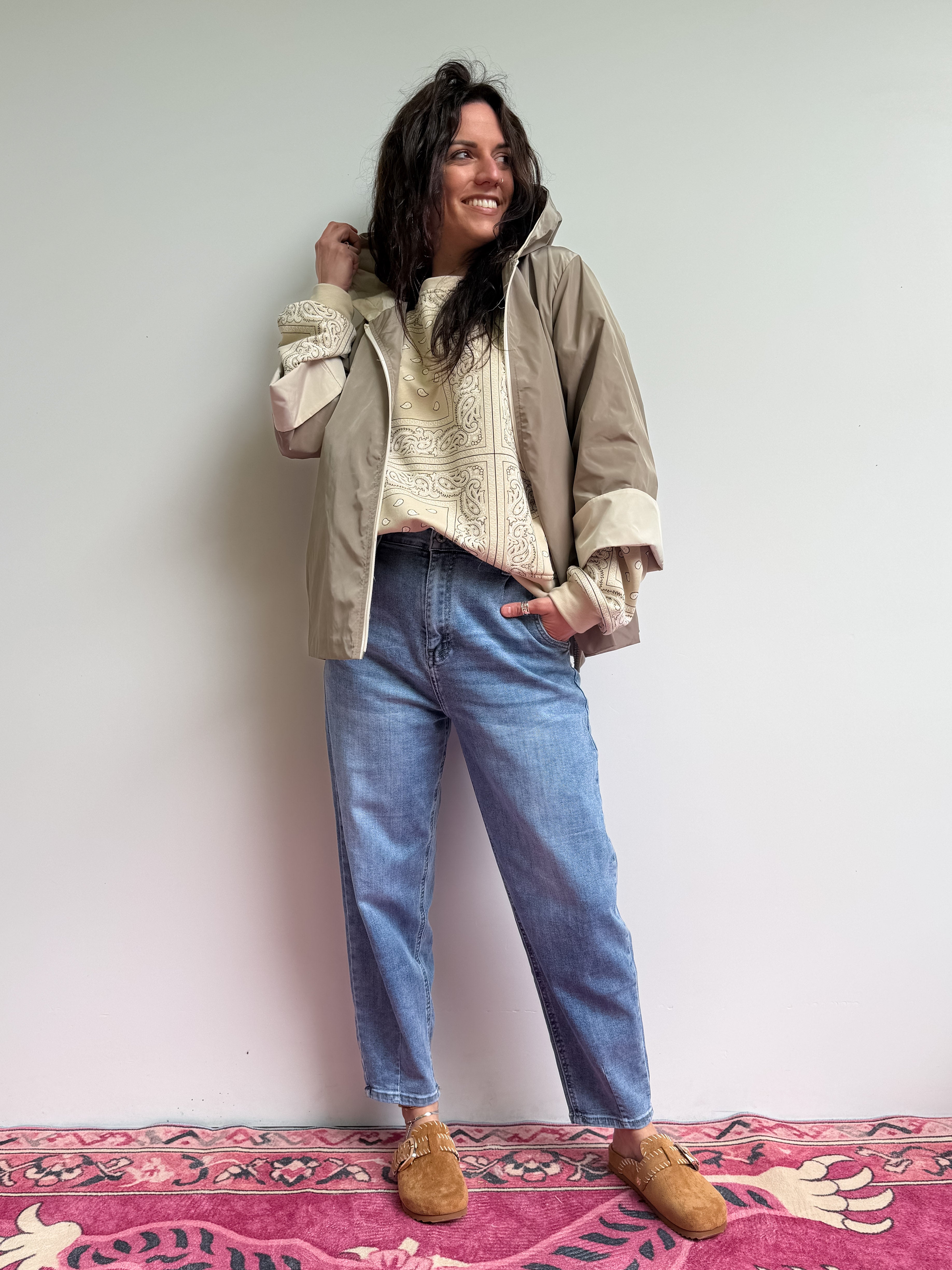 Jeans momfit elasticizzato