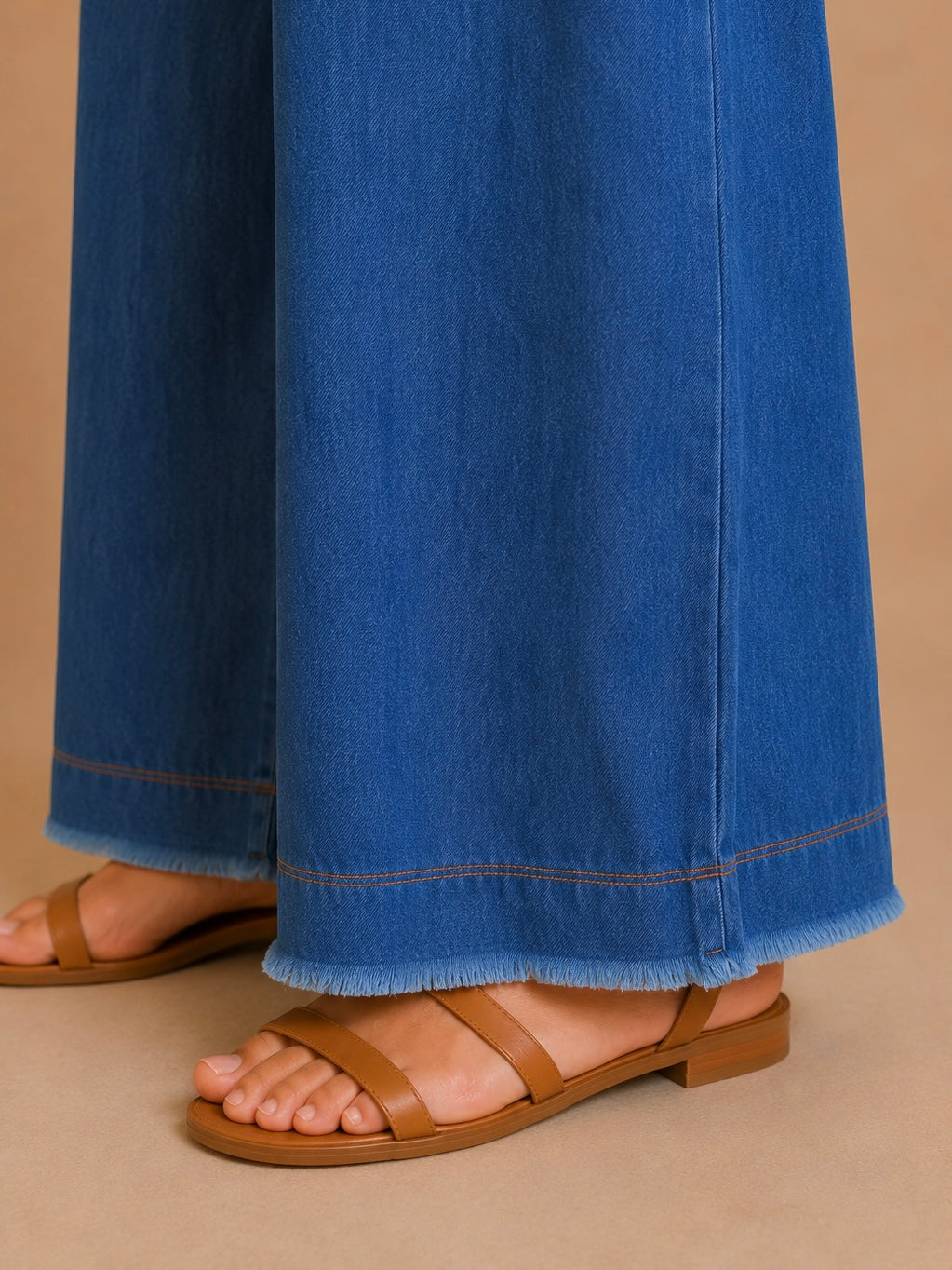 Pantalone a palazzo simil jeans