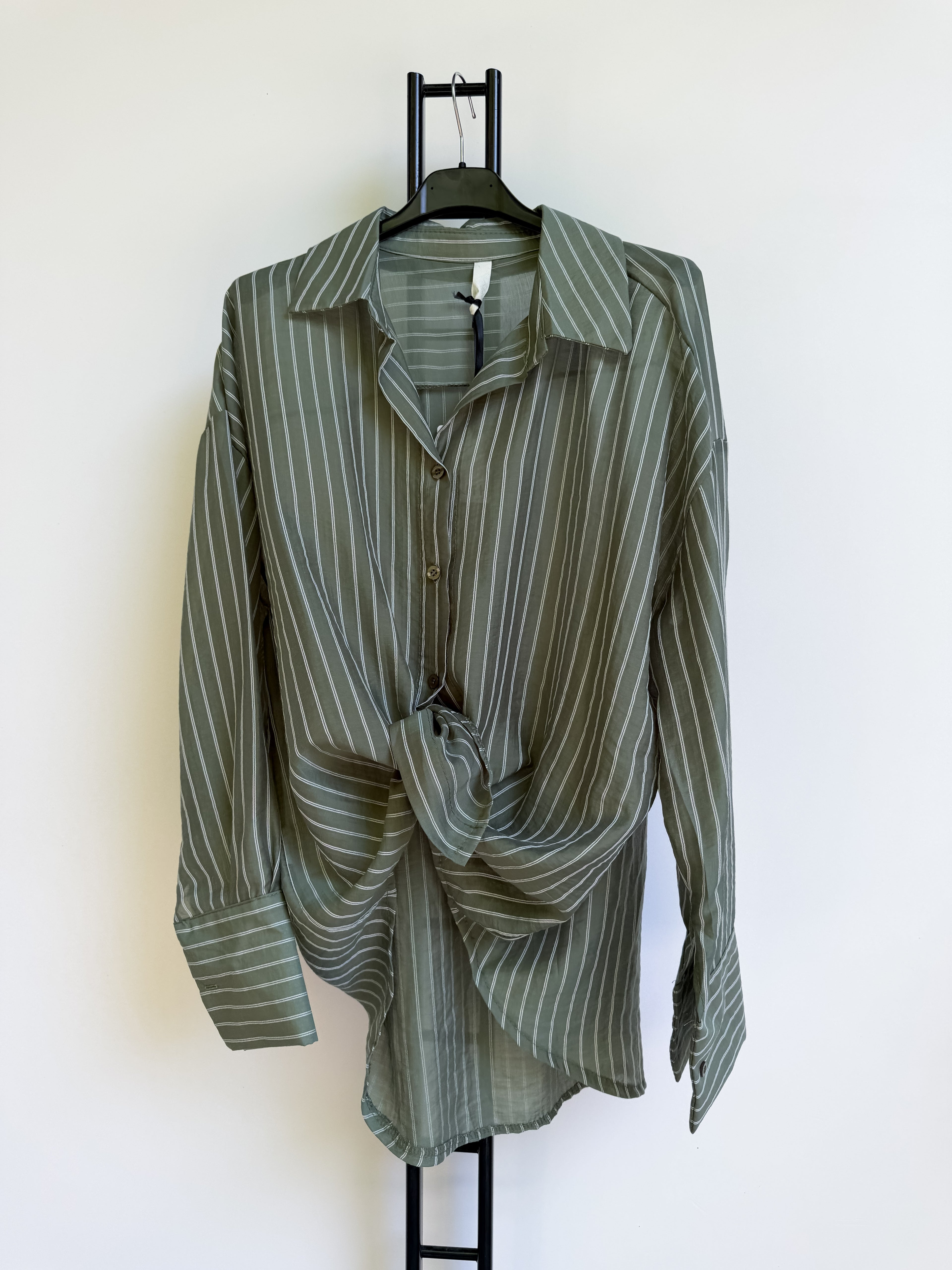 Camicia velata oversize