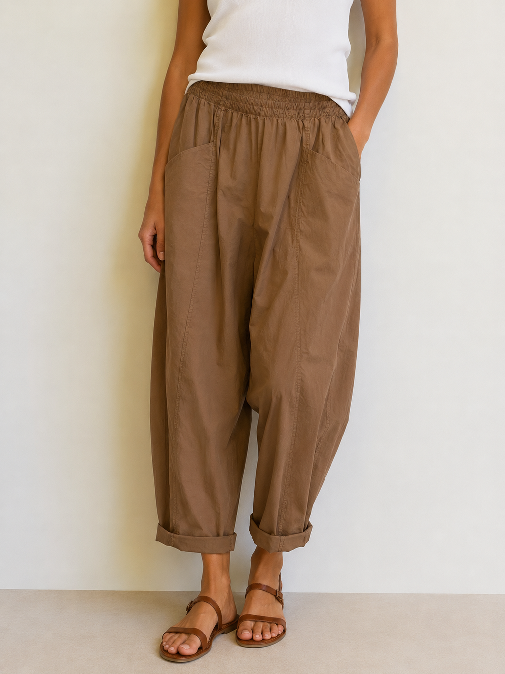 Pantalone oversize in cotone